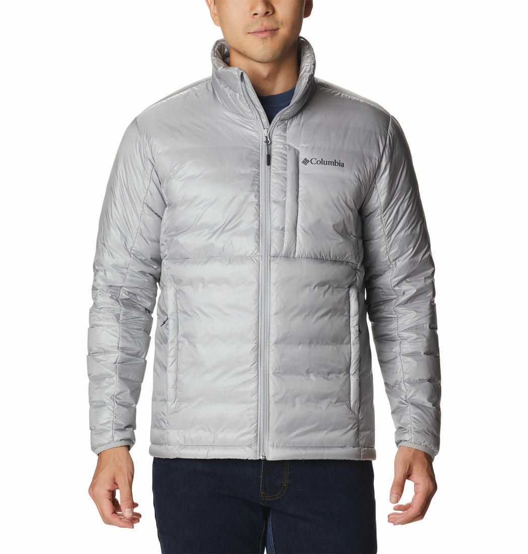 Columbia Men Grey Infinity Summit Double Wall Down Jacket