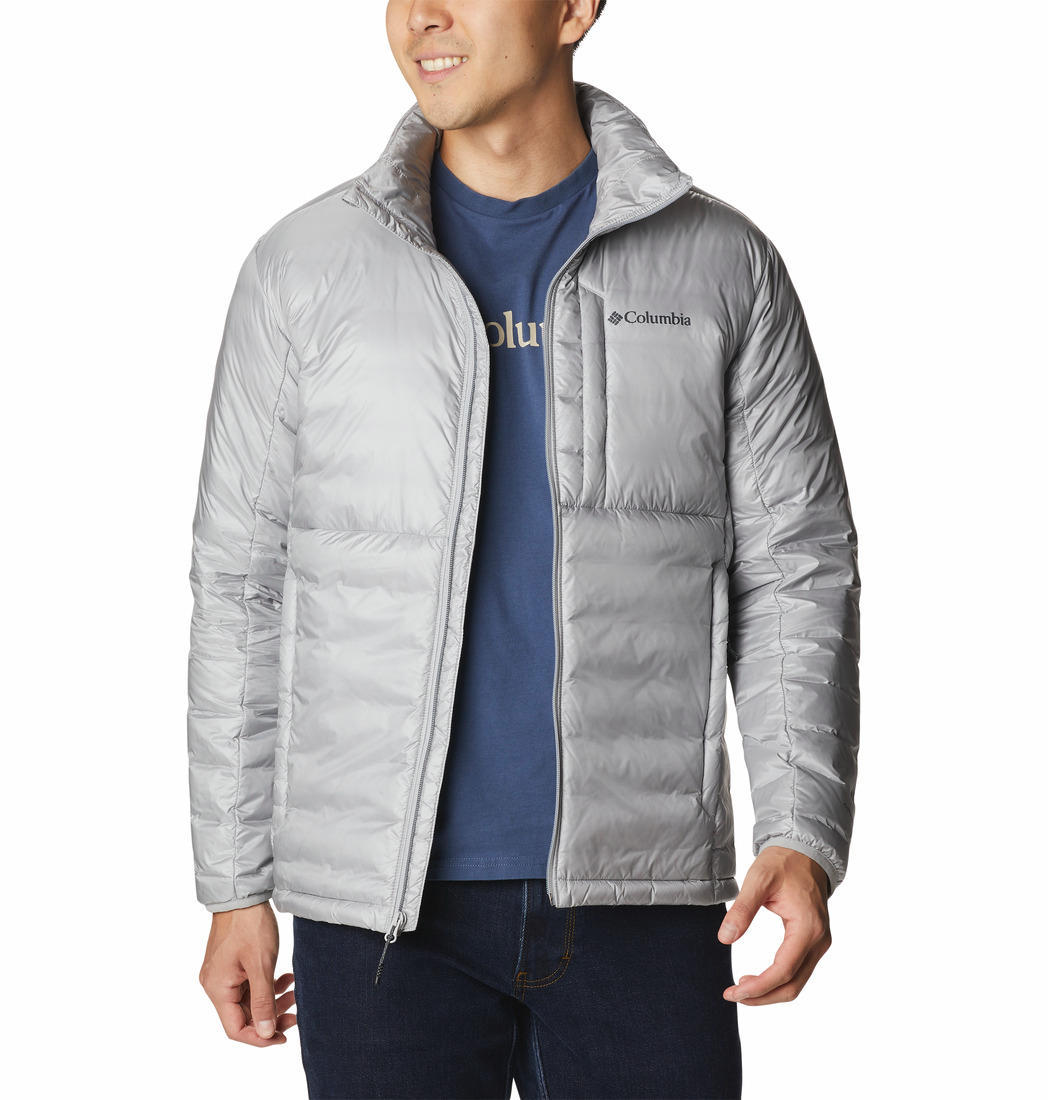Columbia Men Grey Infinity Summit Double Wall Down Jacket