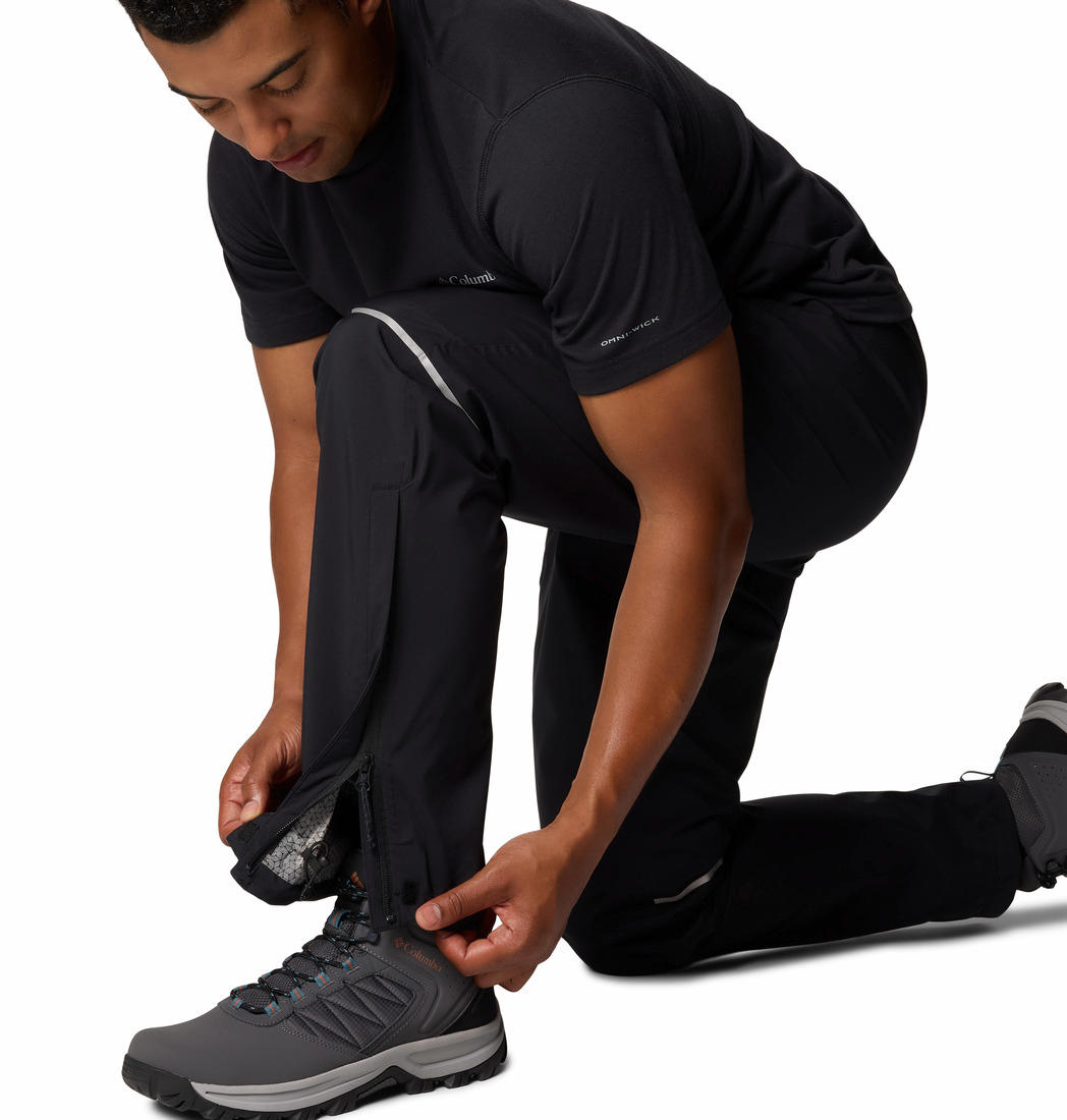 Columbia Men Black Hazy Trail II Rain Pant