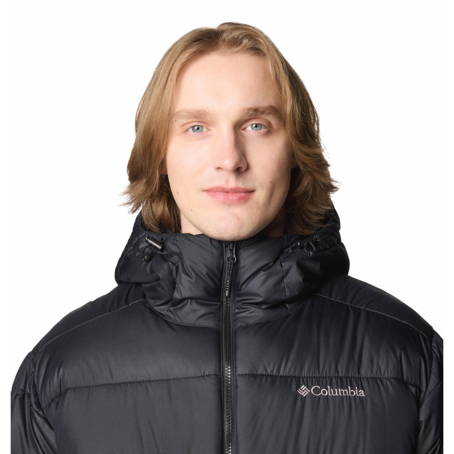 Columbia Men Black Omni-Heat Reflective Pike Lake Parka Hooded Down Jacket