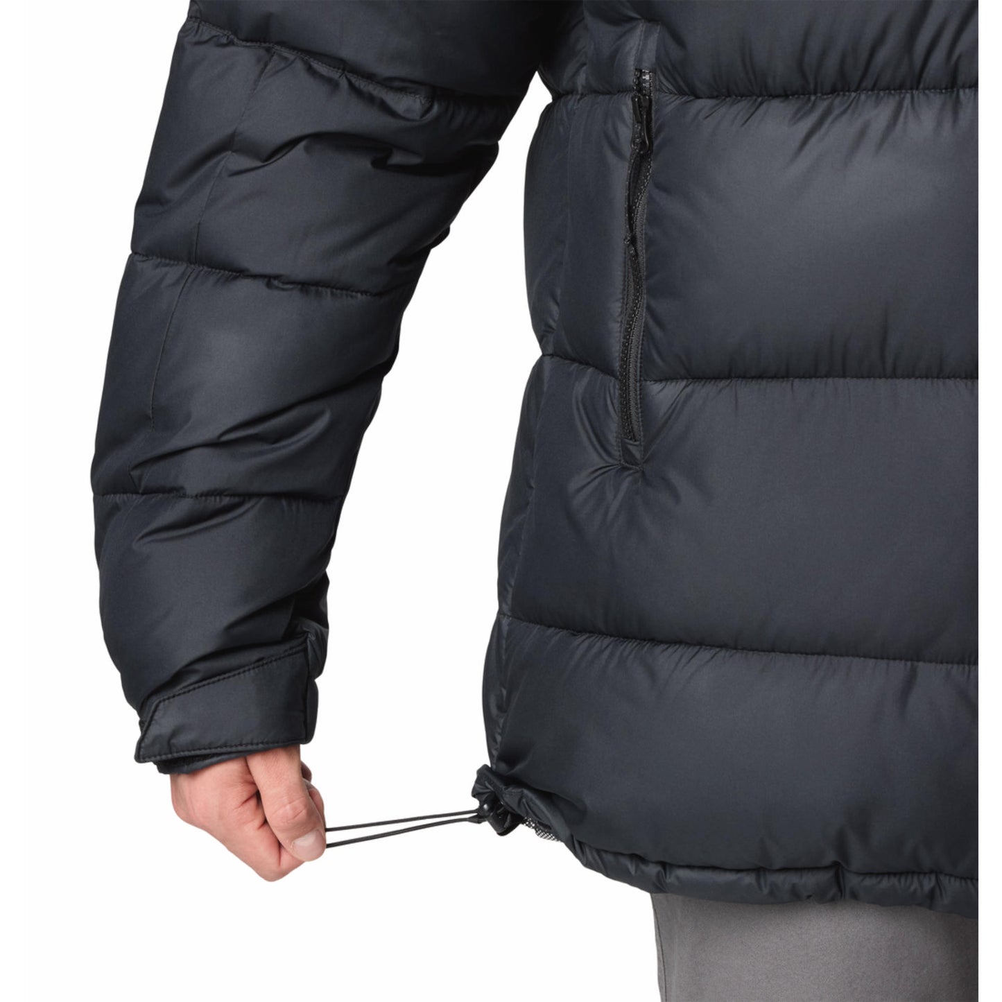 Columbia Men Black Omni-Heat Reflective Pike Lake Parka Hooded Down Jacket