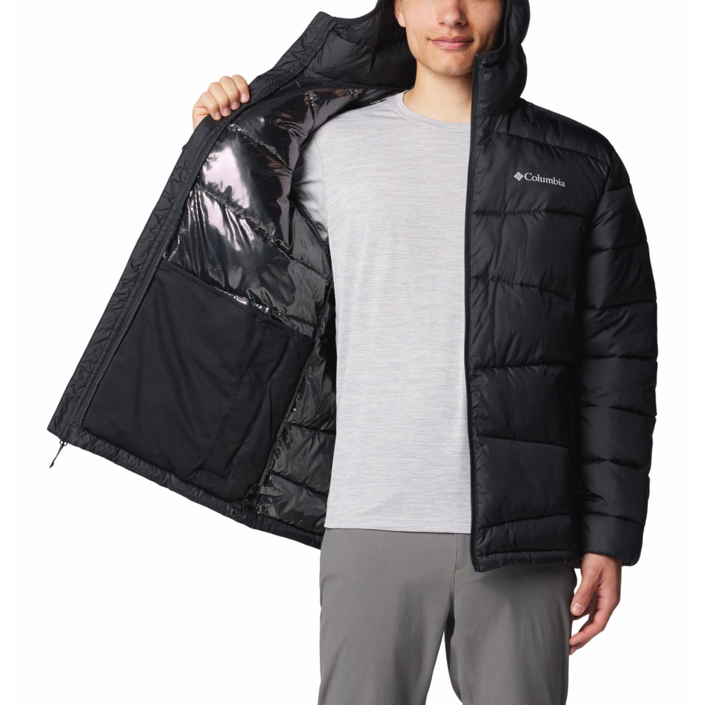 Columbia Men Black Fivemile Butte II Hooded Jacket