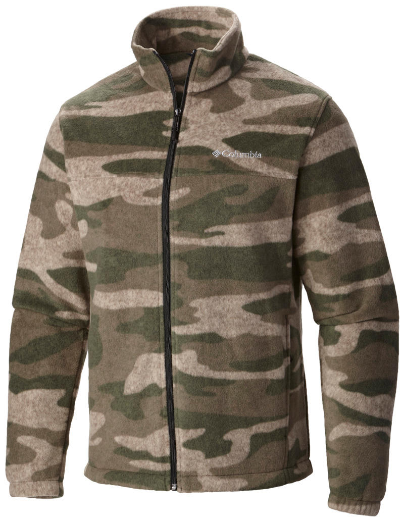 Columbia Men Green Steens Mountain  Printed Jacket