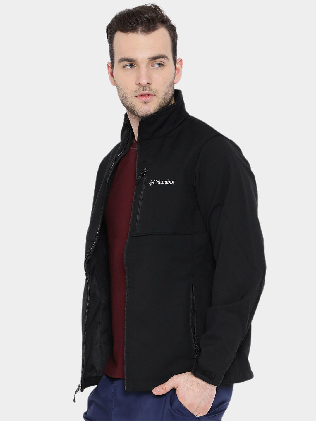 Columbia Men Black Ascender Soft Shell Jacket