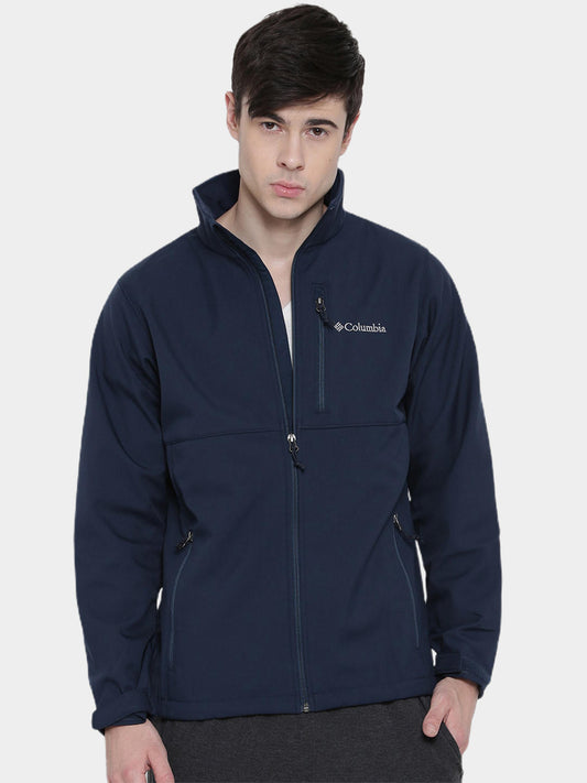 Columbia Men Navy Blue Ascender Soft Shell Jacket