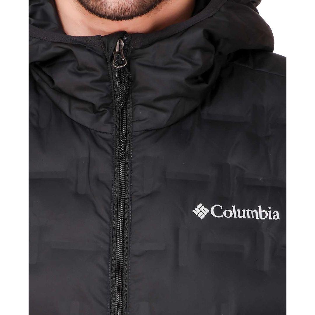 Columbia Men Black Omni-Heat Reflective Delta Ridge Hooded Down Jacket