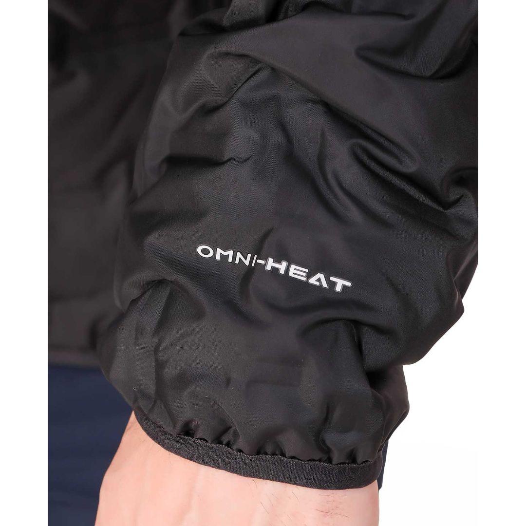 Columbia Men Black Omni-Heat Reflective Delta Ridge Hooded Down Jacket