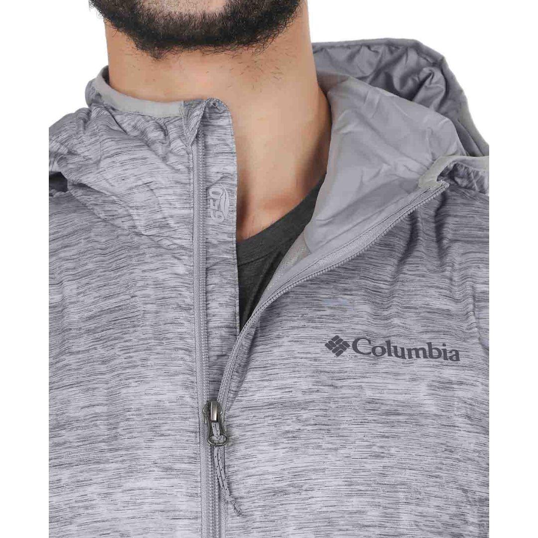Columbia Men Grey Delta Ridge Down Hooded Jacket