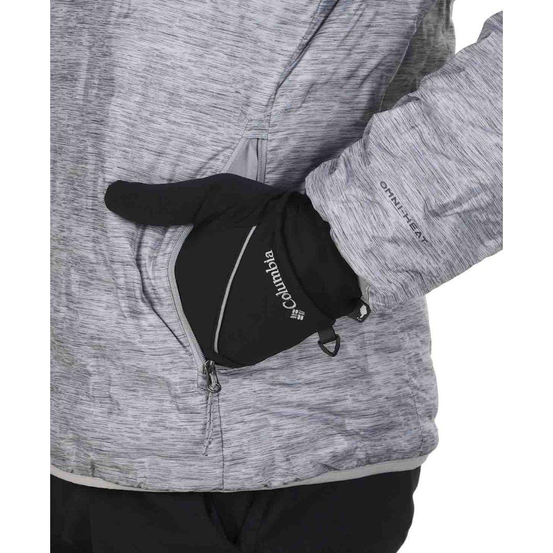Columbia Men Grey Delta Ridge Down Hooded Jacket