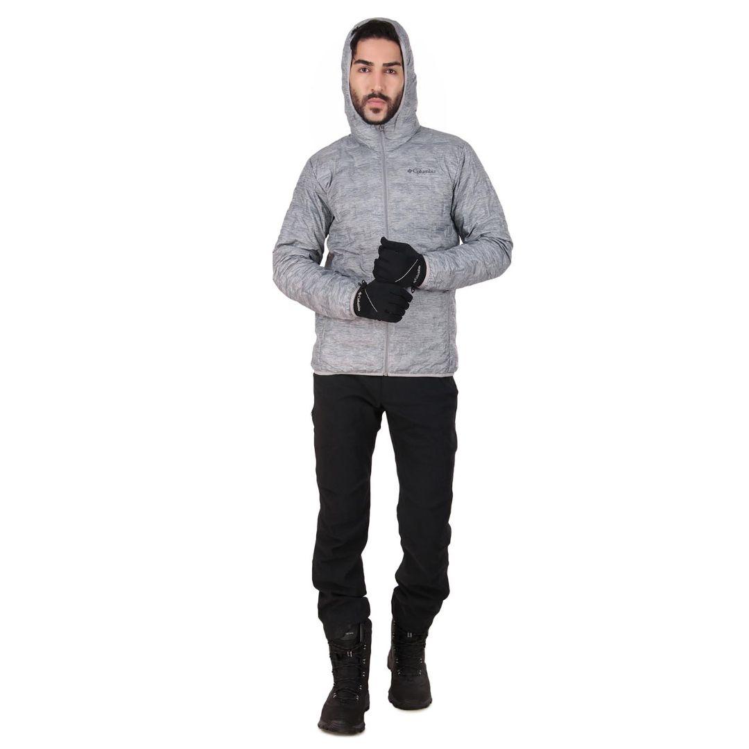 Columbia Men Grey Delta Ridge Down Hooded Jacket