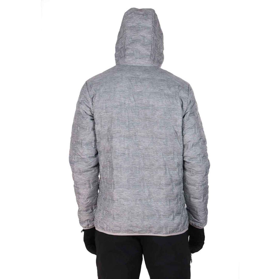 Columbia Men Grey Delta Ridge Down Hooded Jacket