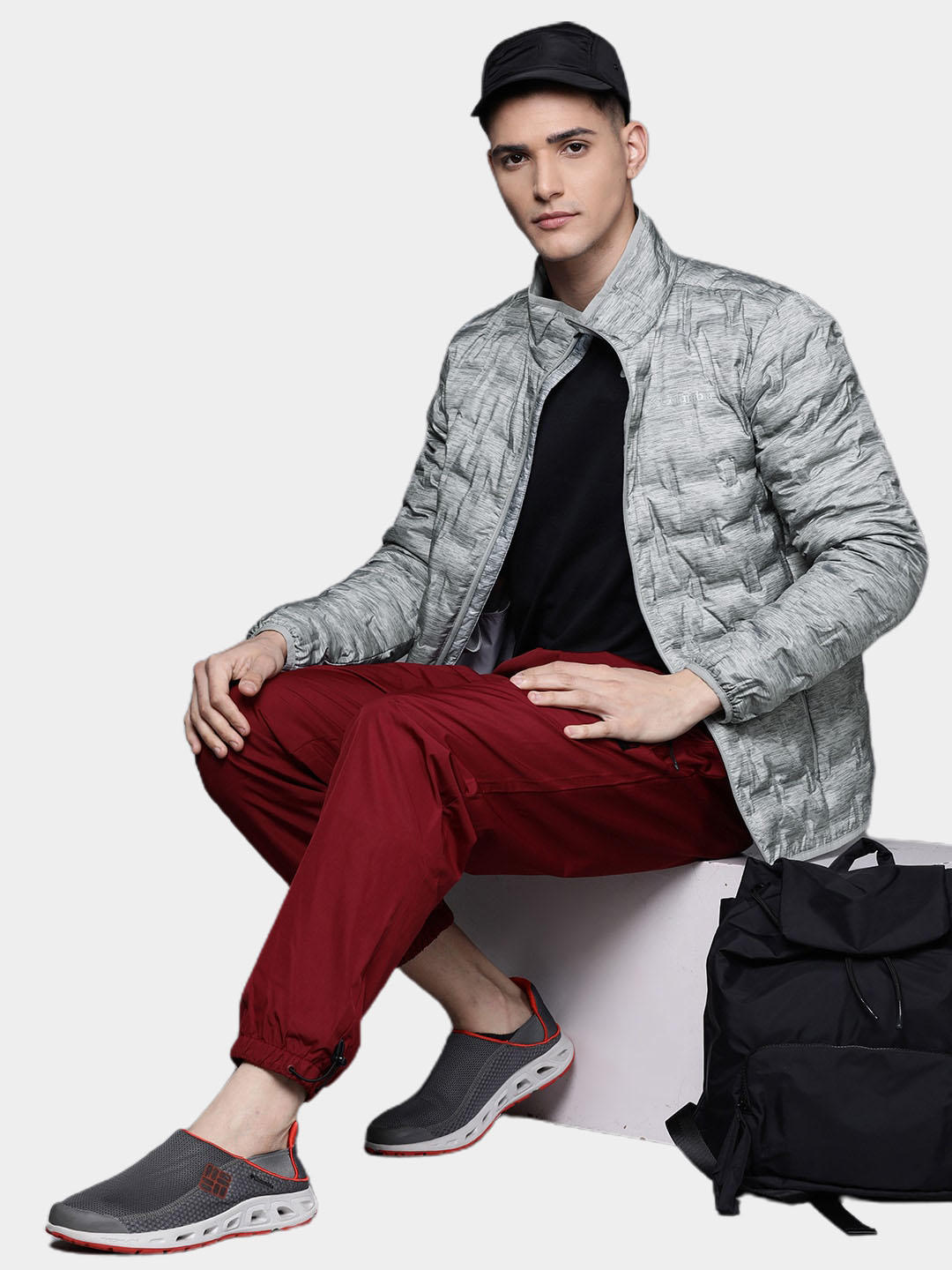 Columbia Men Grey Delta Ridge Down Jacket