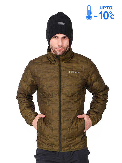 Columbia Men Olive Delta Ridge Down Jacket