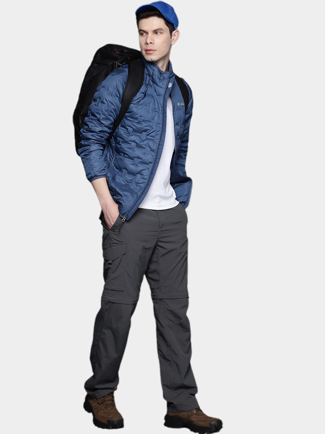 Columbia Men Blue Delta Ridge Down Jacket