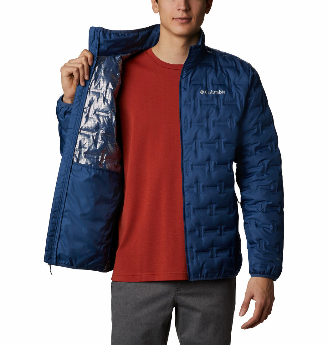 Columbia Men Blue Delta Ridge Down Jacket