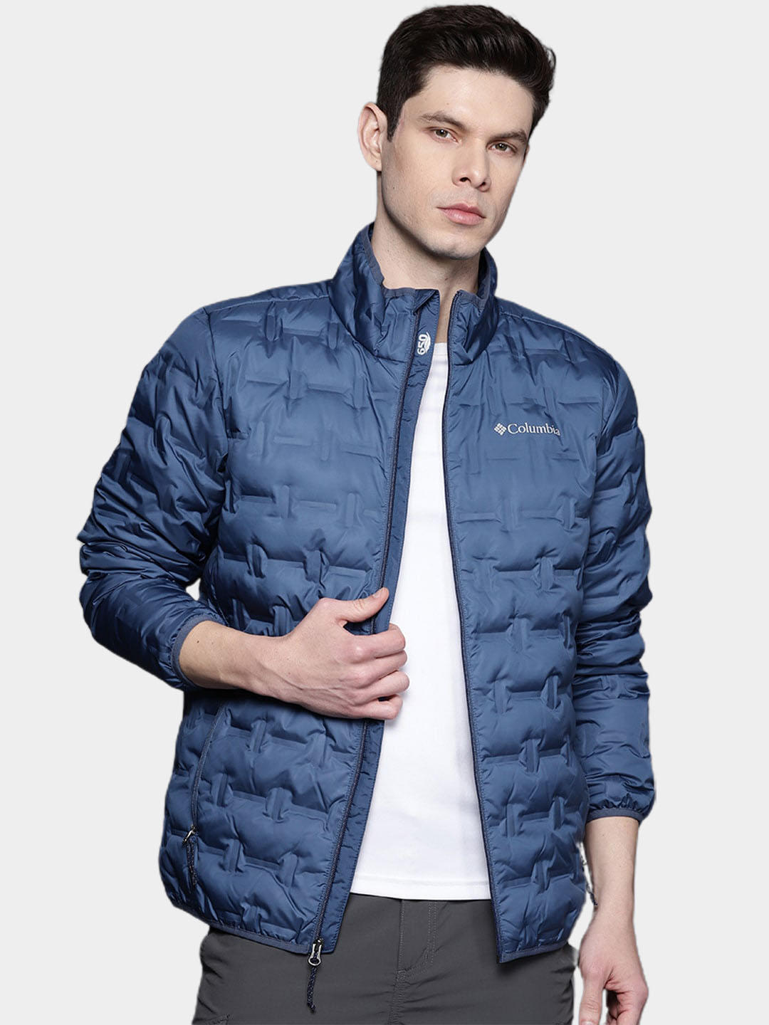 Columbia Men Blue Delta Ridge Down Jacket