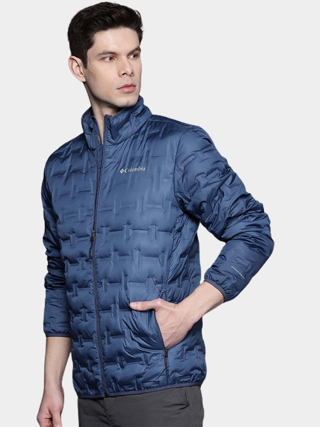 Columbia Men Blue Delta Ridge Down Jacket