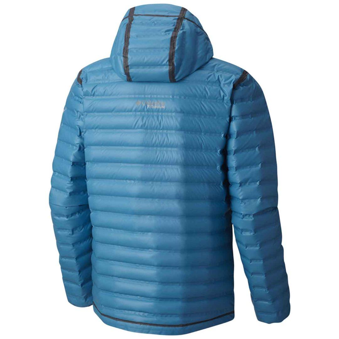 Columbia Men Blue OutDry Ex Gold Down Hooded Jkt