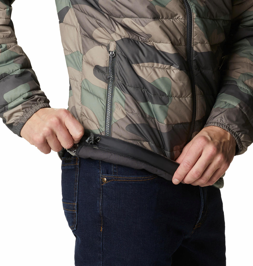 Columbia Men Green Powder Lite Hooded Jacket