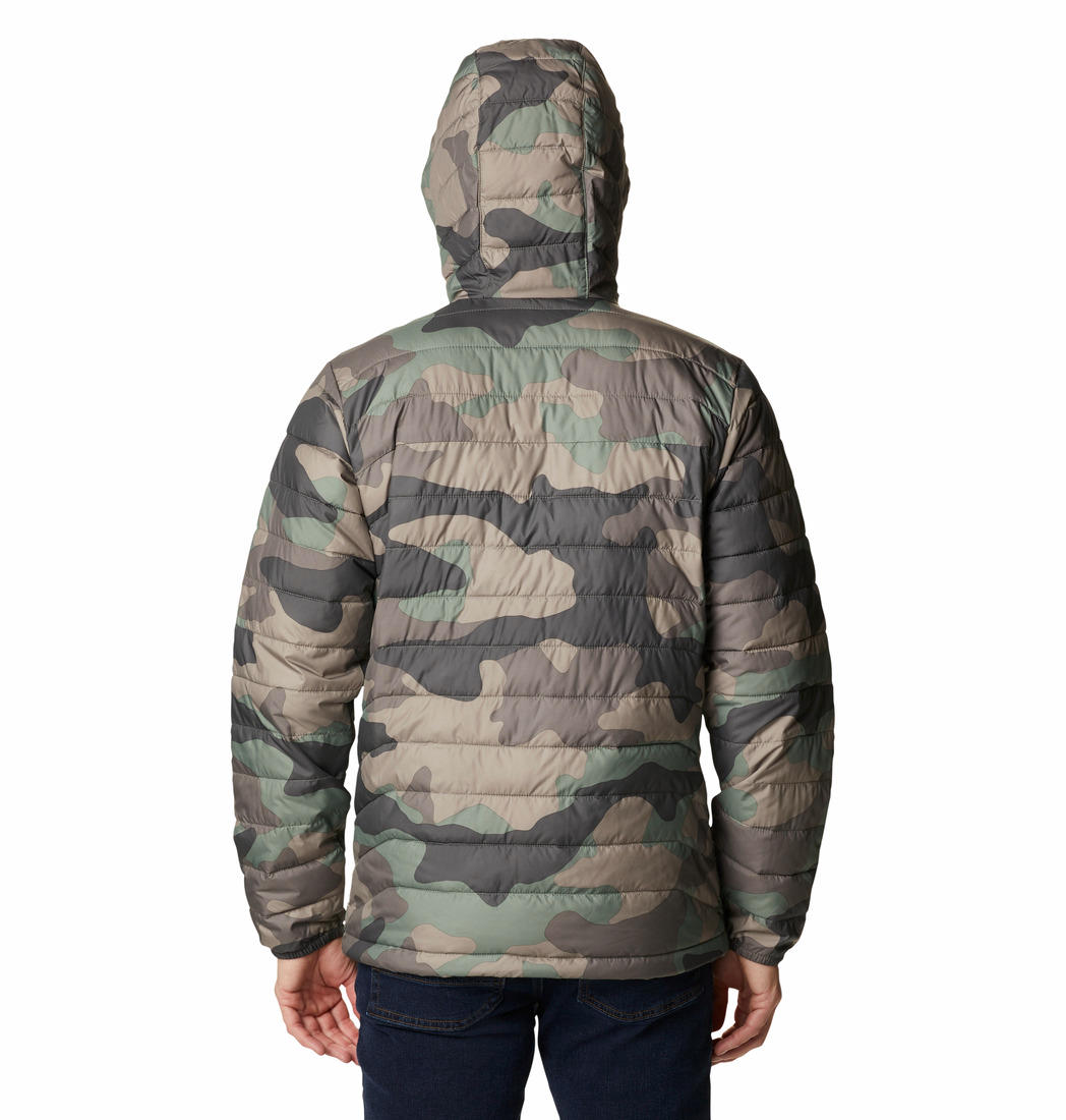Columbia Men Green Powder Lite Hooded Jacket