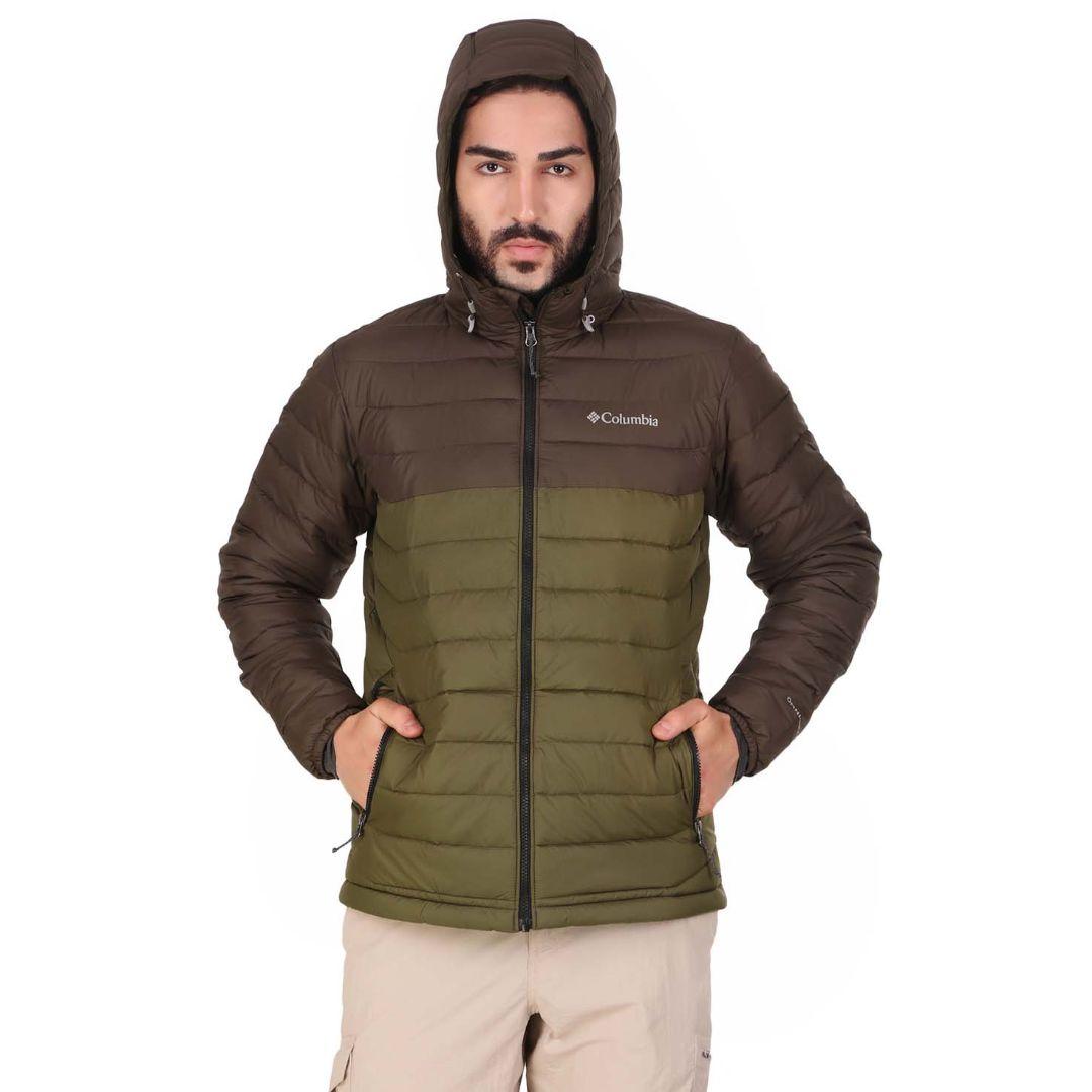 Columbia Men Green Powder Lite Hooded Jacket