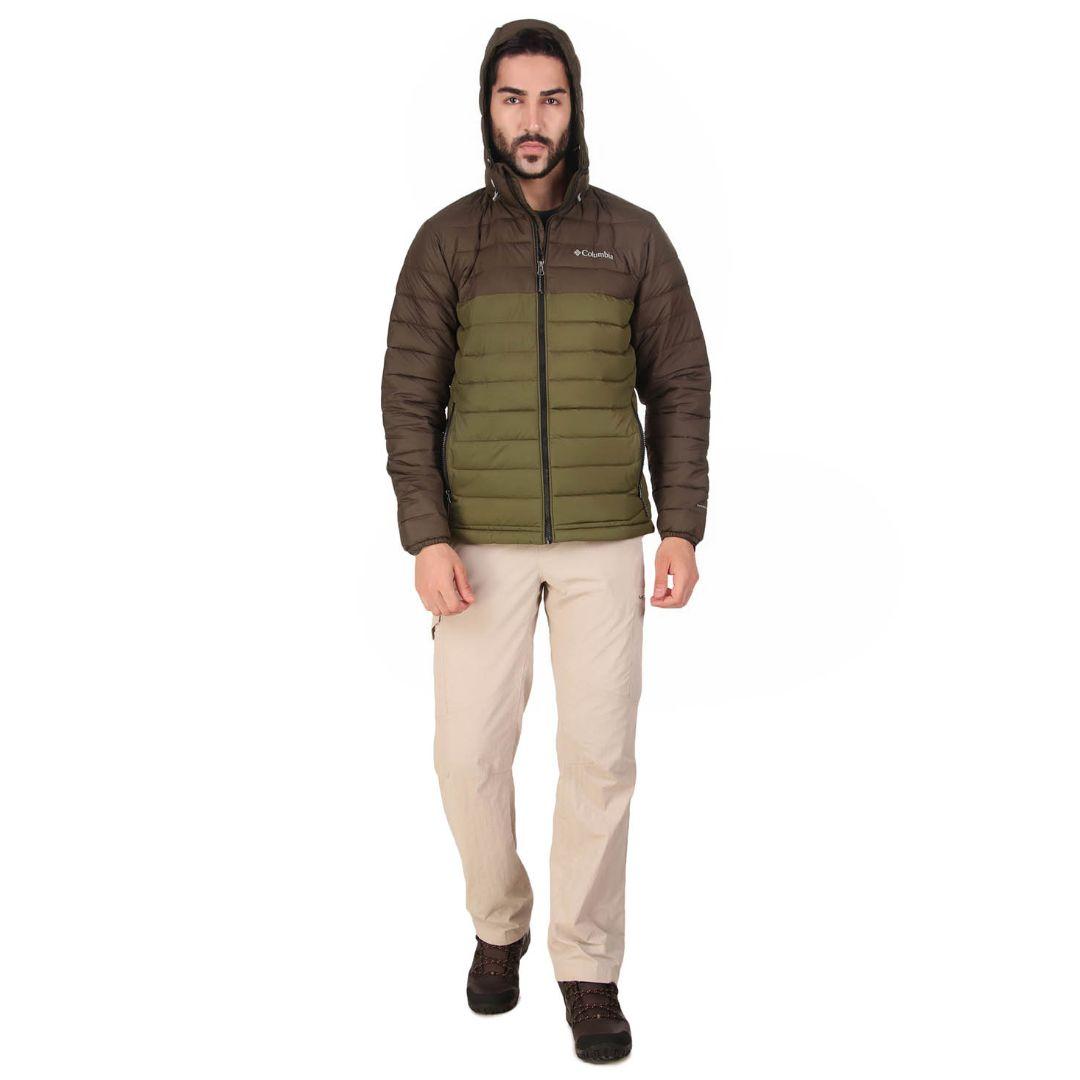 Columbia Men Green Powder Lite Hooded Jacket