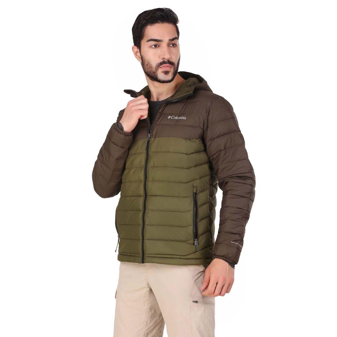 Columbia Men Green Powder Lite Hooded Jacket