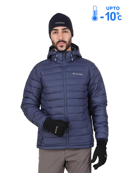 Columbia Men Blue Powder Lite Hooded Jacket