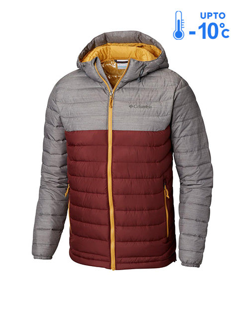 Columbia Men Red Powder Lite Hooded Jacket