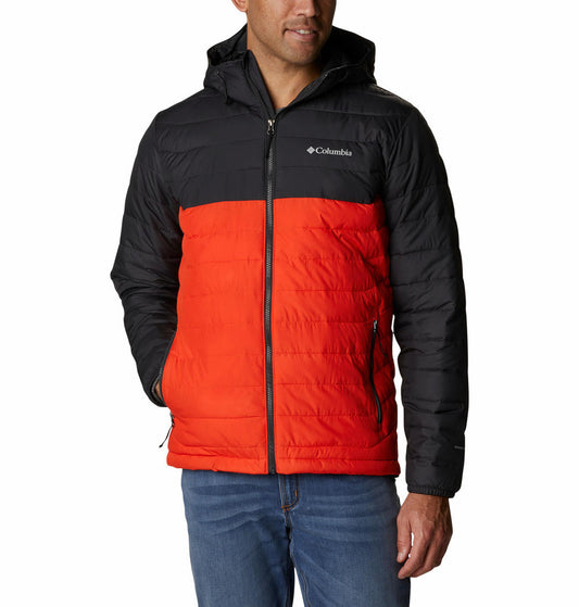 Columbia Men Orange Powder Lite Hooded Jacket