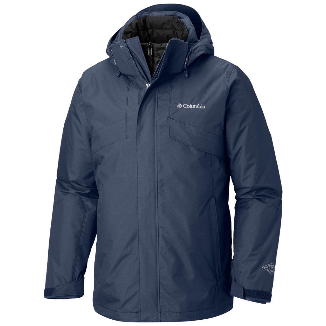 Columbia Men Blue Bugaboo II Insulated Interchange Jacket
