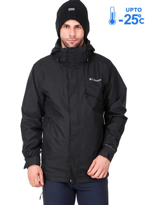 Columbia Men Black Bugaboo II Fleece Interchange Jacket