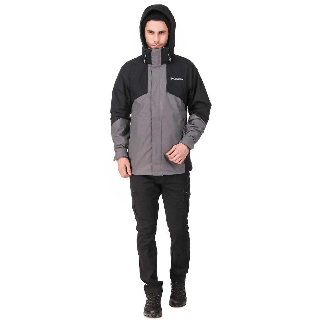 Columbia Men Grey Bugaboo II Fleece Interchange Jacket