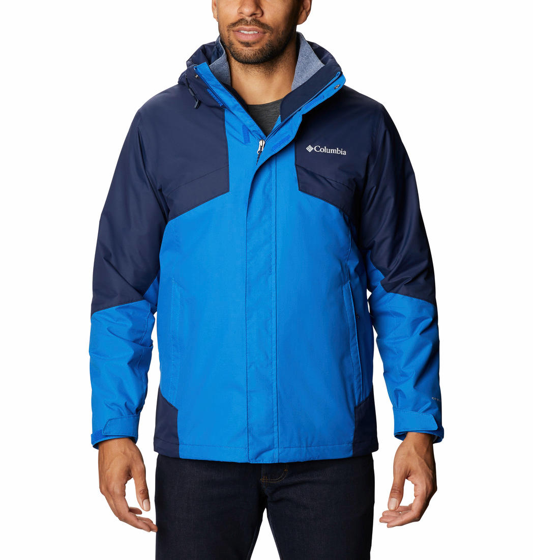 Columbia Men Blue Bugaboo II Fleece Interchange Jacket