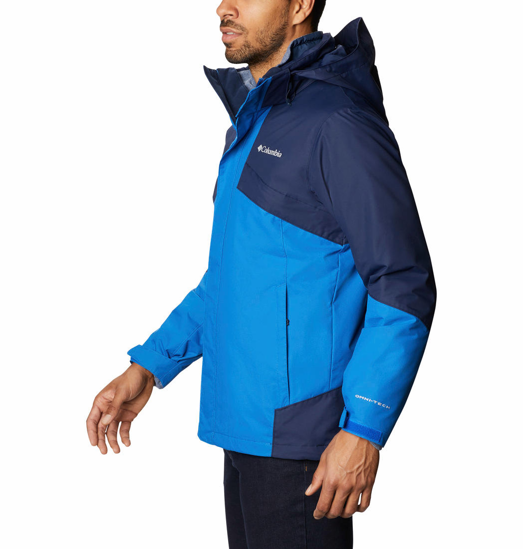 Columbia Men Blue Bugaboo II Fleece Interchange Jacket
