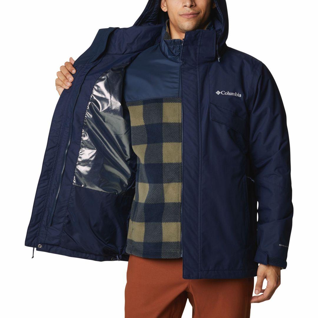 Columbia Men Blue Bugaboo II Fleece Interchange Jacket