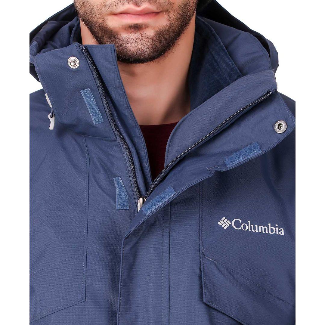 Columbia Men Blue Bugaboo II Fleece Interchange Jacket