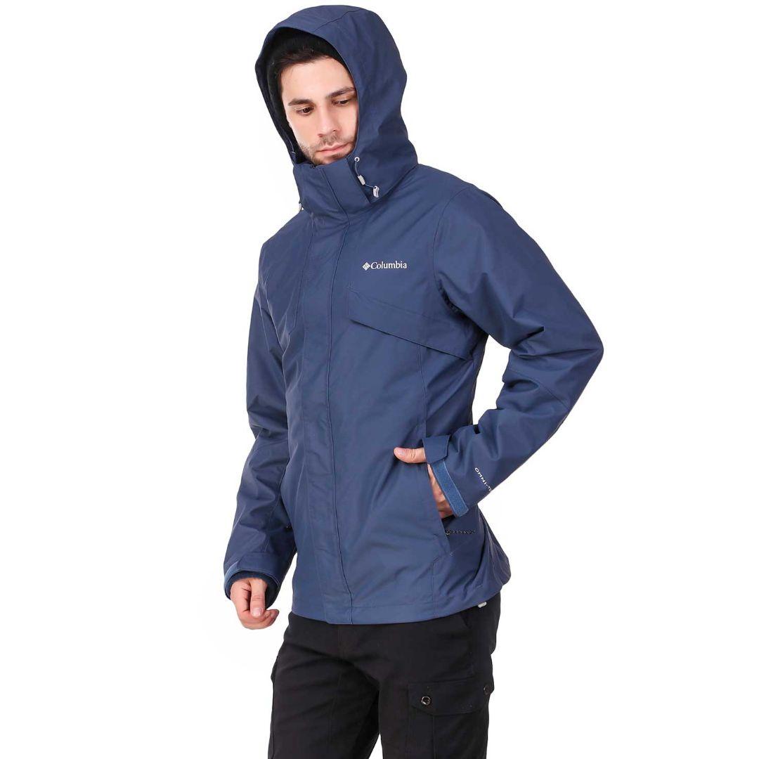 Columbia Men Blue Bugaboo II Fleece Interchange Jacket