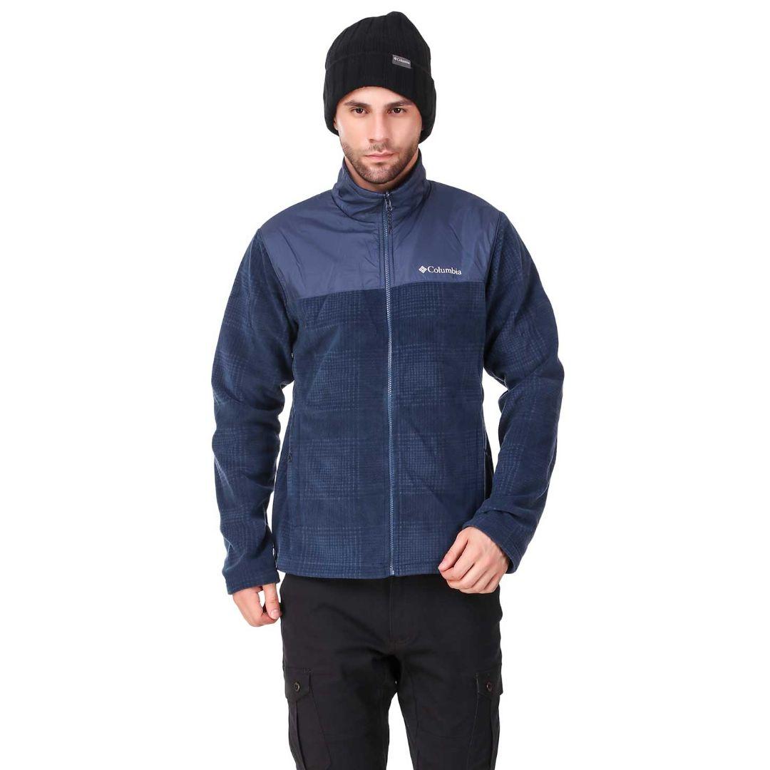 Columbia Men Blue Bugaboo II Fleece Interchange Jacket