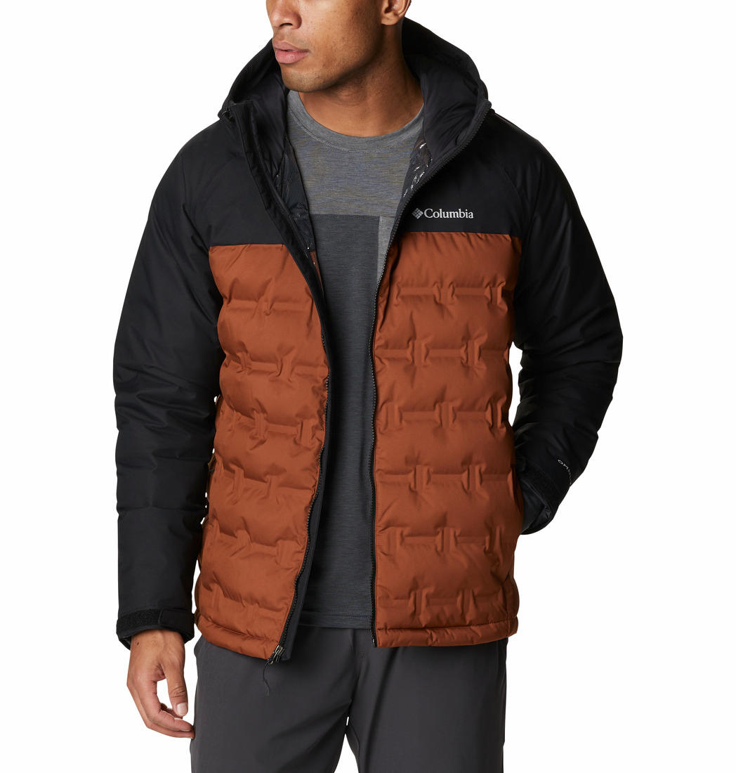 Columbia Men Brown Grand Trek Down Jacket
