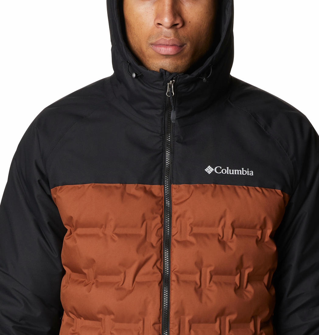 Columbia Men Brown Grand Trek Down Jacket