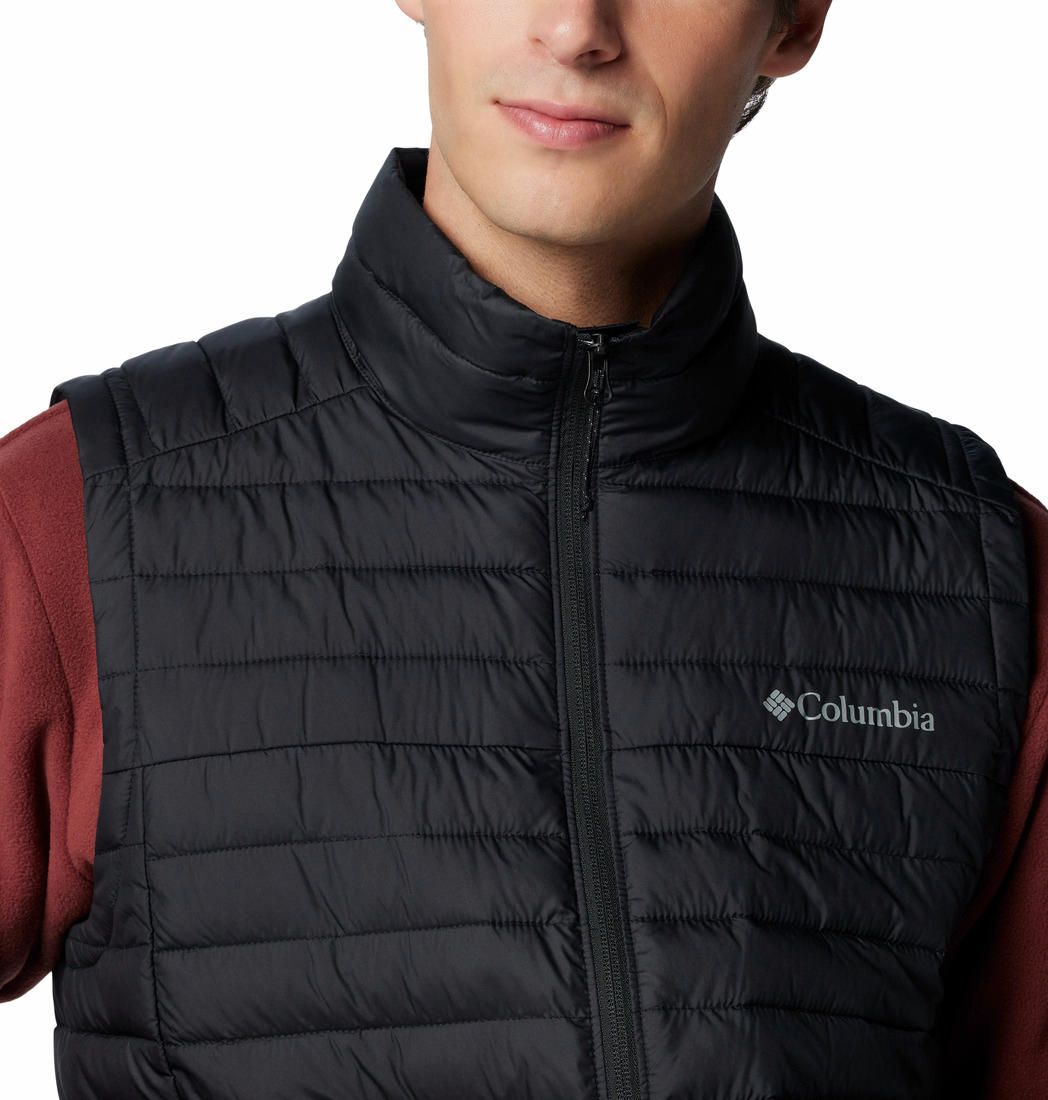 Columbia Men Black Omni-Shield Silver Falls II Down Vest Jacket