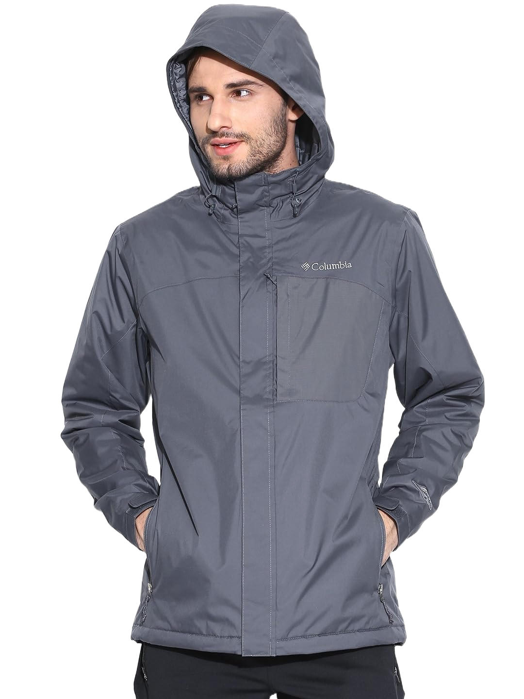 Columbia Men Grey Emerson Mountain Jacket