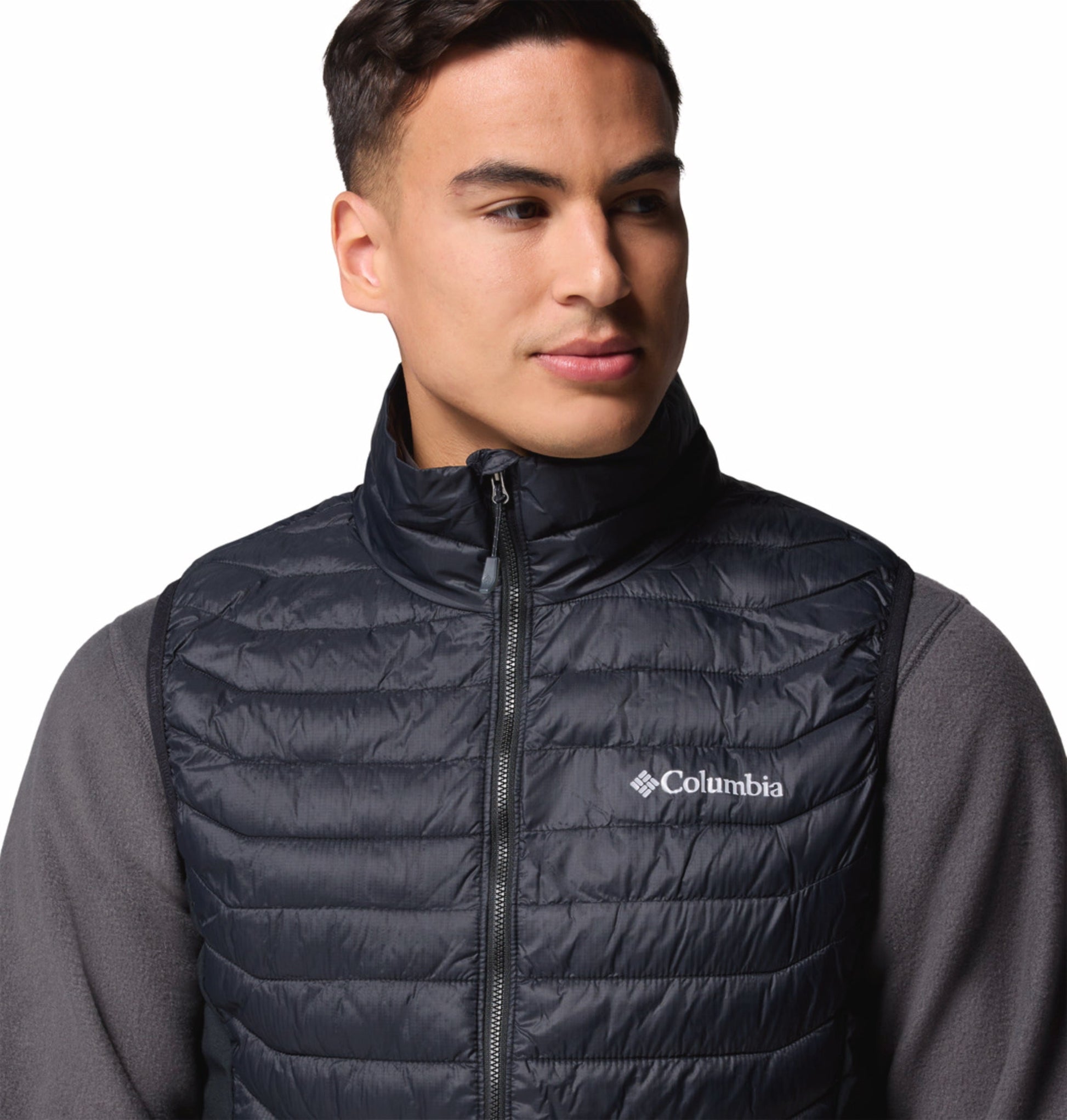 men black omni shield powder pass hybrid vest