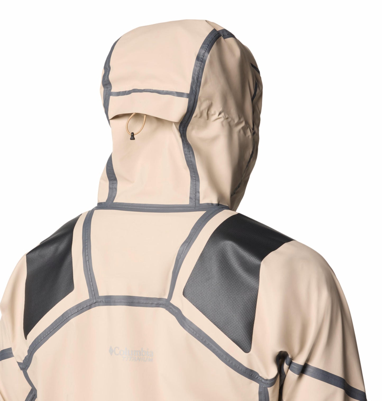 Columbia Mens Beige OutDry Extreme Whistler Peak Shell Rain Jacket