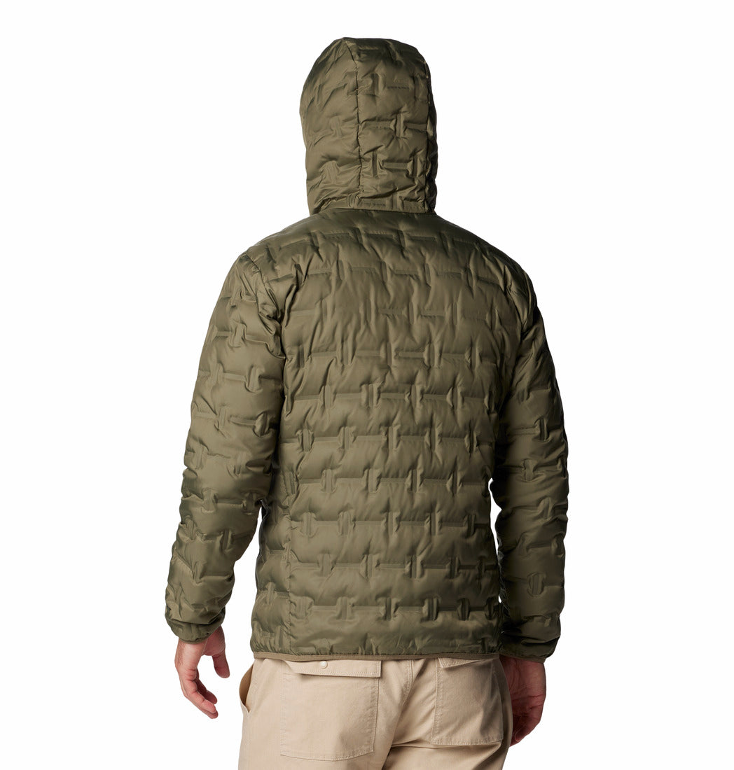 Columbia Men Green Omni-Heat Reflective Delta Ridge II Hooded Down Jacket (Plus Size)