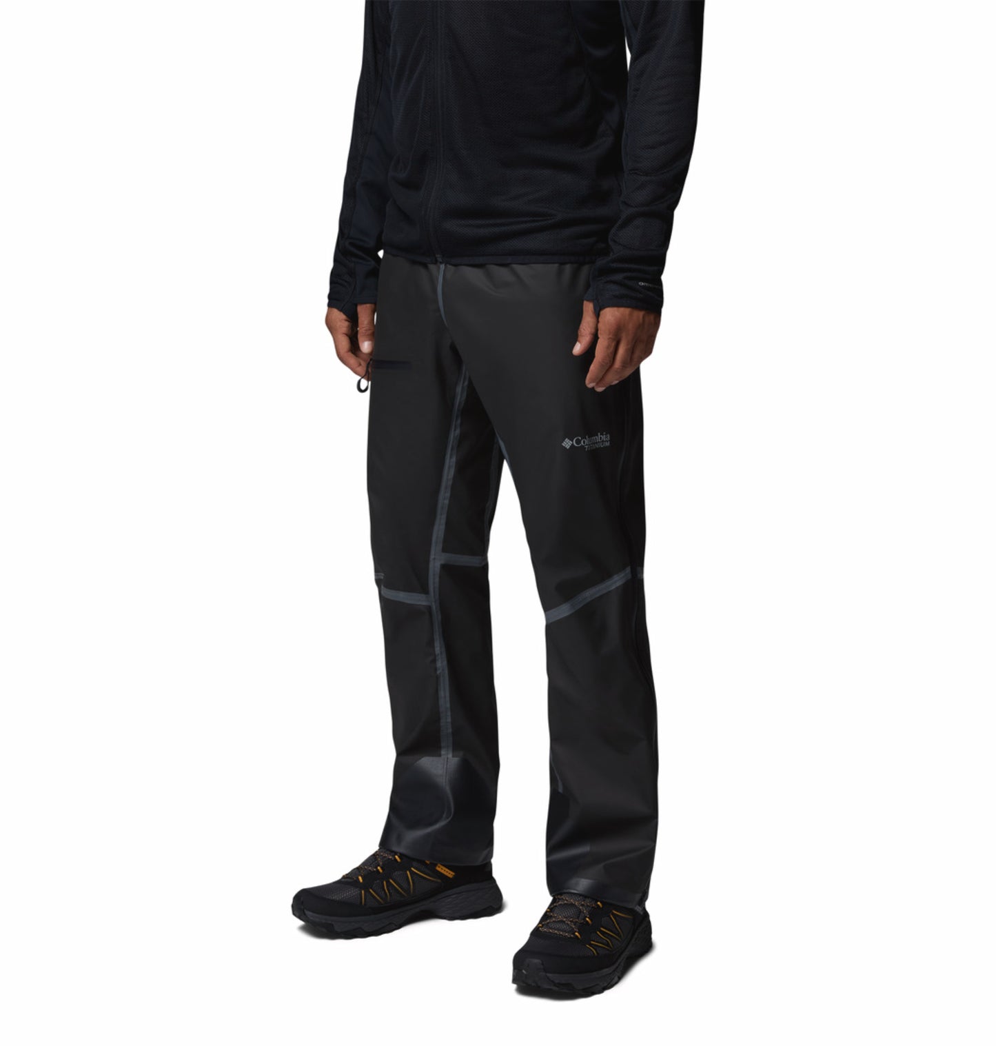 Columbia Men’s Black OutDry Whistler Peak Rain Pant - Durable & Comfortable