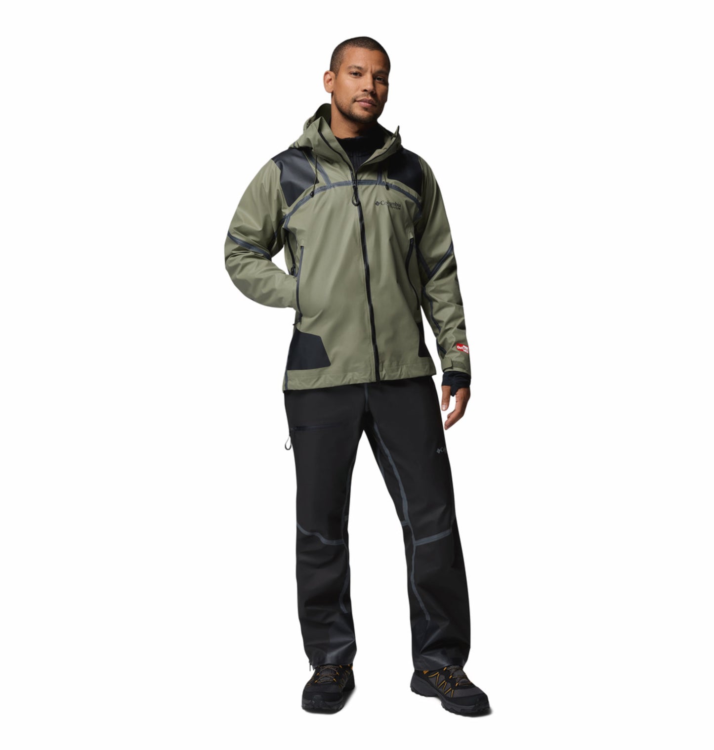 Columbia Men’s Black OutDry Whistler Peak Rain Pant - Durable & Comfortable