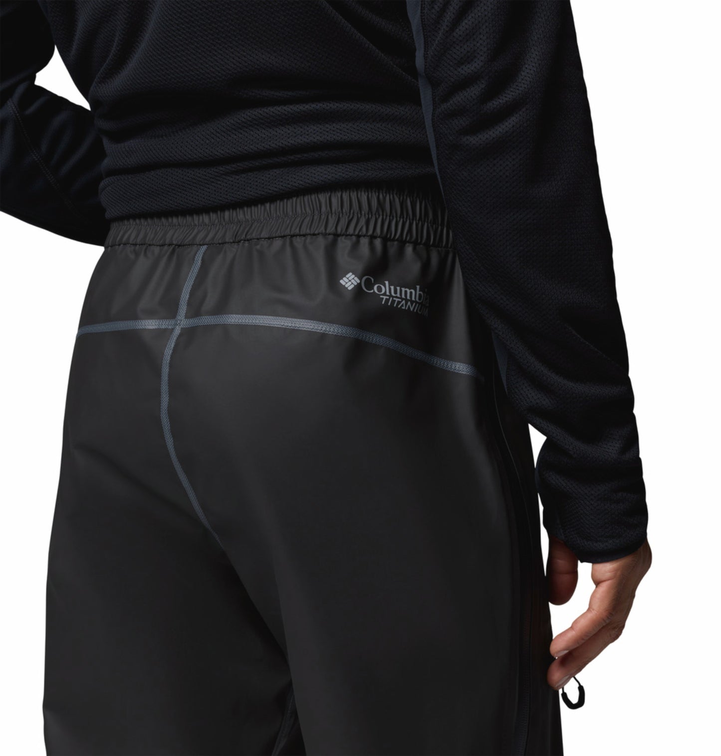 Columbia Men’s Black OutDry Whistler Peak Rain Pant - Durable & Comfortable