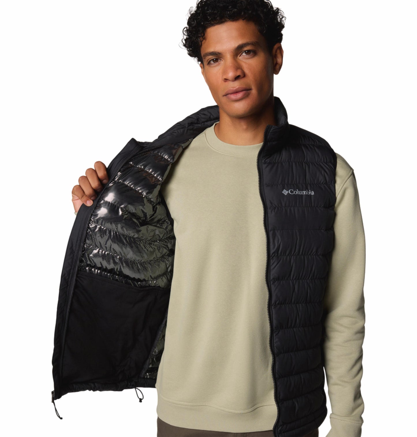 Columbia Mens Black Omni-Heat Reflective Powder Lite II Vest